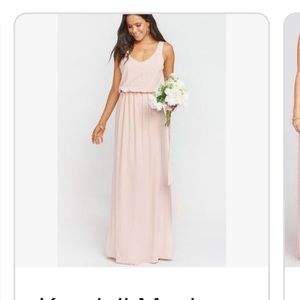 NEW (without tags) Show Me Your MuMu Kendall Maxi Dress Pink